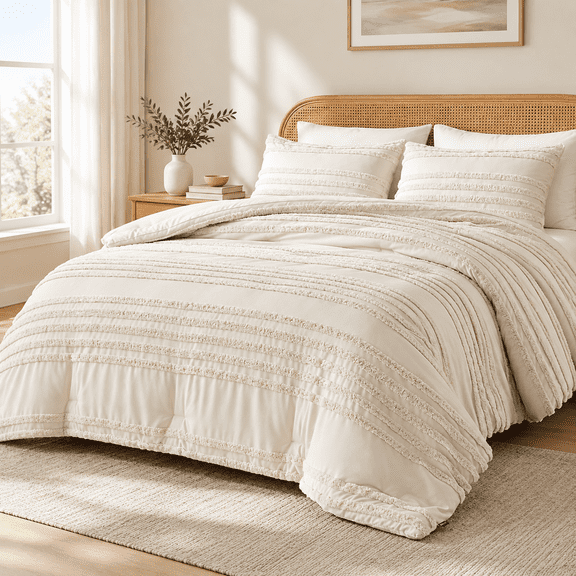 Bohoforter Set King - Tufted Bedding Beige