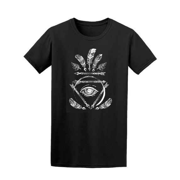 Bohoh All Seeing Eye B&W T-Shirt Men -Image by Shutterstock, Male Small