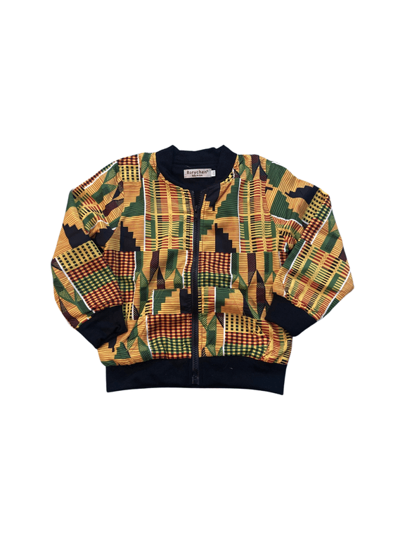 Bohohemian Orange Zip Up Jacket