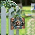 thumbnail image 1 of Bohomia Pattern Vintage Welcome Sign for Front Door Porch Wreath Door Sign Home Decoration Rustic Farmhouse Style, 1 of 5