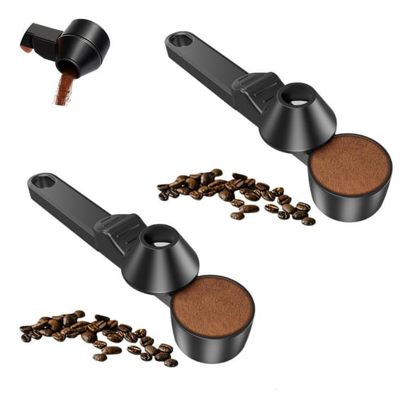 Bohorizon 2-Pack Coffee Scoop Funnel for Ground Coffee, 2 Tablespoon Powder Measuring Spoon
