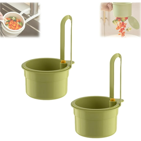 Bohorizon 2PCS Hanging Sink Strainer Basket, Food Waste Catcher for Kitchen Sink Strainer