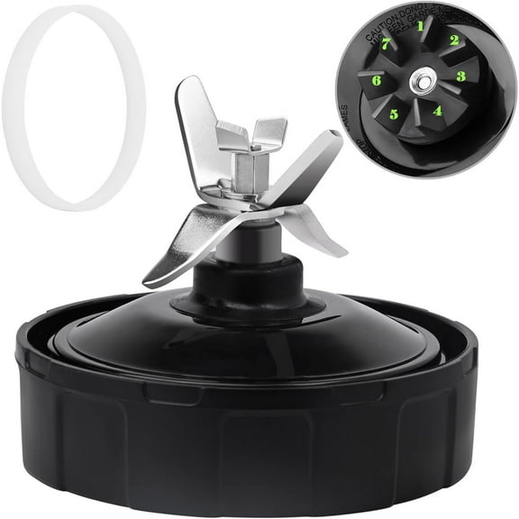 Bohorizon Blender Blade Replacement for Ninja, 7 Fins, Compatible with Nutri Ninja Auto IQ 1000, 1300, 1500 BL450, BL480, BL488, BL580, CT682, BL682, BL642, BN500, BN750