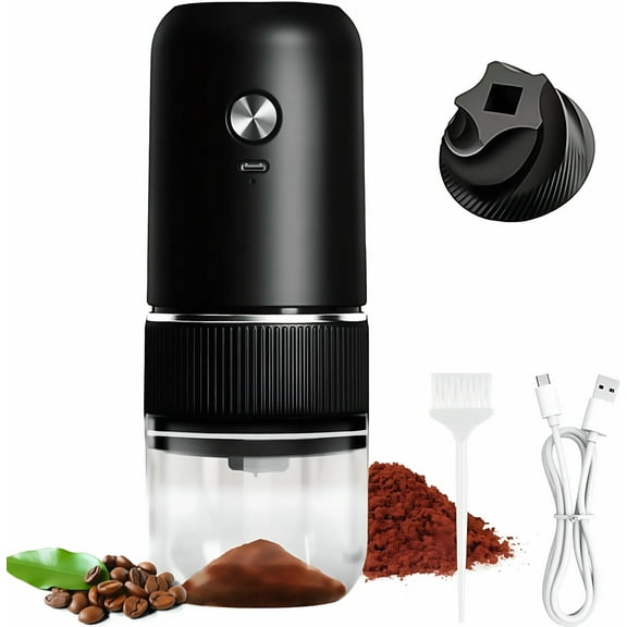 Bohorizon Burr Coffee Grinder Electric, Portable Coffee Bean Grinder, Pack of 1, Black