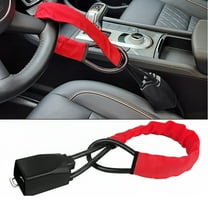 Bohorizon Car Steering Wheel Lock, Anti Theft Car Device, Pack of 1, Red