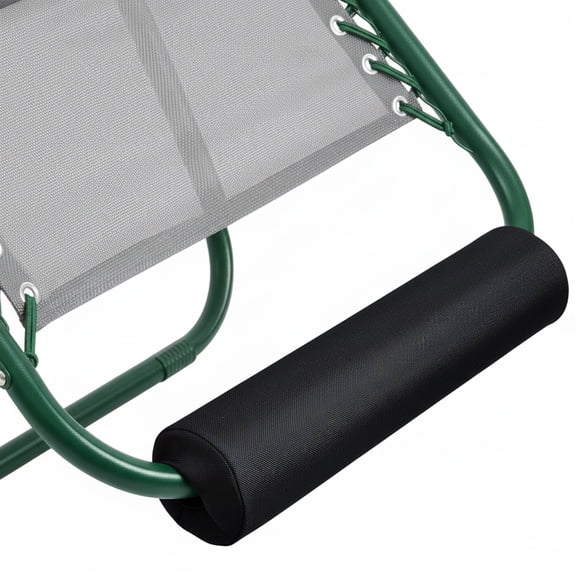 Bohorizon Footrest Cushion for Zero Gravity Chair, Outdoor Recliner Pad, Soft Foam Foot Rest for Patio, Lawn, Camping Pack of 1, Black