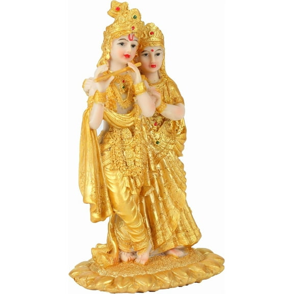 Bohorizon Krishna Sculpture Figurine Decoration, Resin Indian Art Statue, Cultural Home Decor