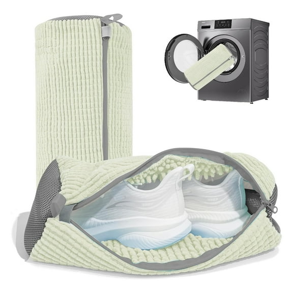 Bohorizon Shoe Washing Machine Bag, Reusable Laundry Shoe Bag 15.3 X 7.5 Inch,Pack of 2, Mint