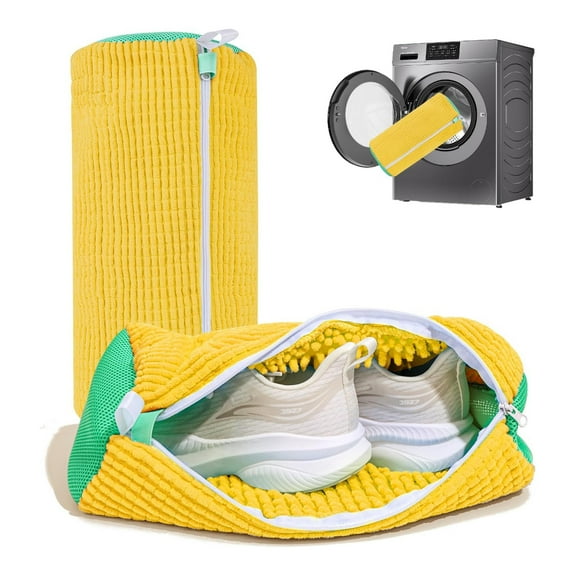 Bohorizon Shoe Washing Machine Bag, Reusable Laundry Shoe Bag 15.3 X 7.5 Inch,Pack of 2, Yellow