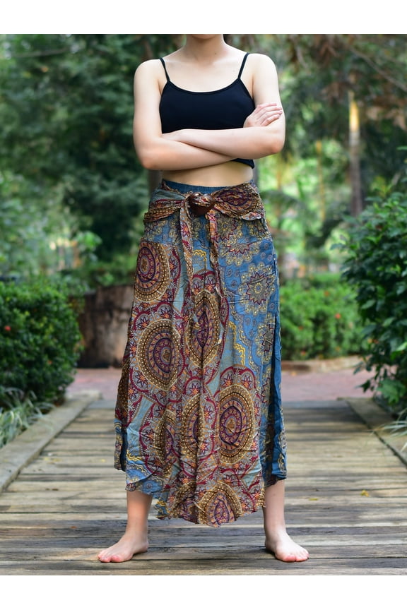 Grey Solar Circle Long Skirt With Coconut Buckle (& Strapless Dress) S/M to 3XL