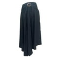 thumbnail image 1 of Bohotusk Plain Black Long Skirt With Coconut Buckle (& Strapless Dress) S/M to 3XL, 1 of 2