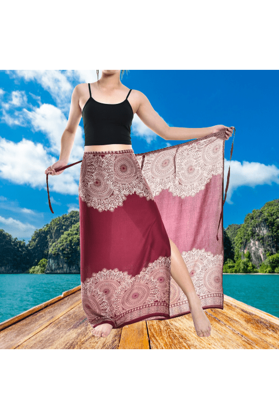 Red Sun Storm Sarong Super Soft 150cm x 110cm