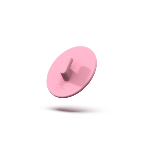 Boie USA Bathroom Hook - for Hanging Shower or Bathroom Tools Like Loofahs and Scrubbers. Shower Hook for Loofah, Wash Cloths, and All Shower Tools. Easy to Remove (Pink)