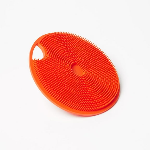 Boie USA Body Scrubber with Handle (Orange)