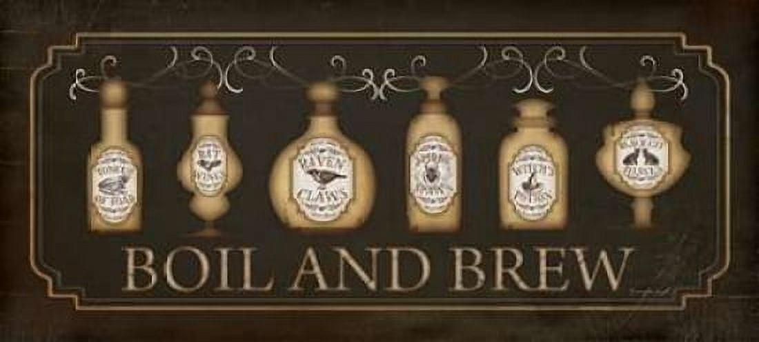 Boil and Brew Canvas Art - Jennifer Pugh (10 x 20)