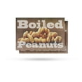 thumbnail image 1 of Boiled Peanuts Vinyl Decal 2 Pack of 18 Inch x 24 Inch Weatherproof Heavy-Duty Adhesive Backing | Southern Snack, Freshly Cooked, Food Stands | Made in USA, 1 of 6