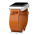 thumbnail image 1 of Boilermakers Premium Leather Unisex Watch Band for Apple Watch - 42/44/45/49mm(46mm Series 10) Long Tan by Affinity Bands, 1 of 5