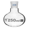 thumbnail image 1 of Boiling Flask with 24/29 Joint, 250ml - Flat Bottom, Interchangeable Screw Thread Joint - Borosilicate Glass - Eisco Labs, 1 of 1