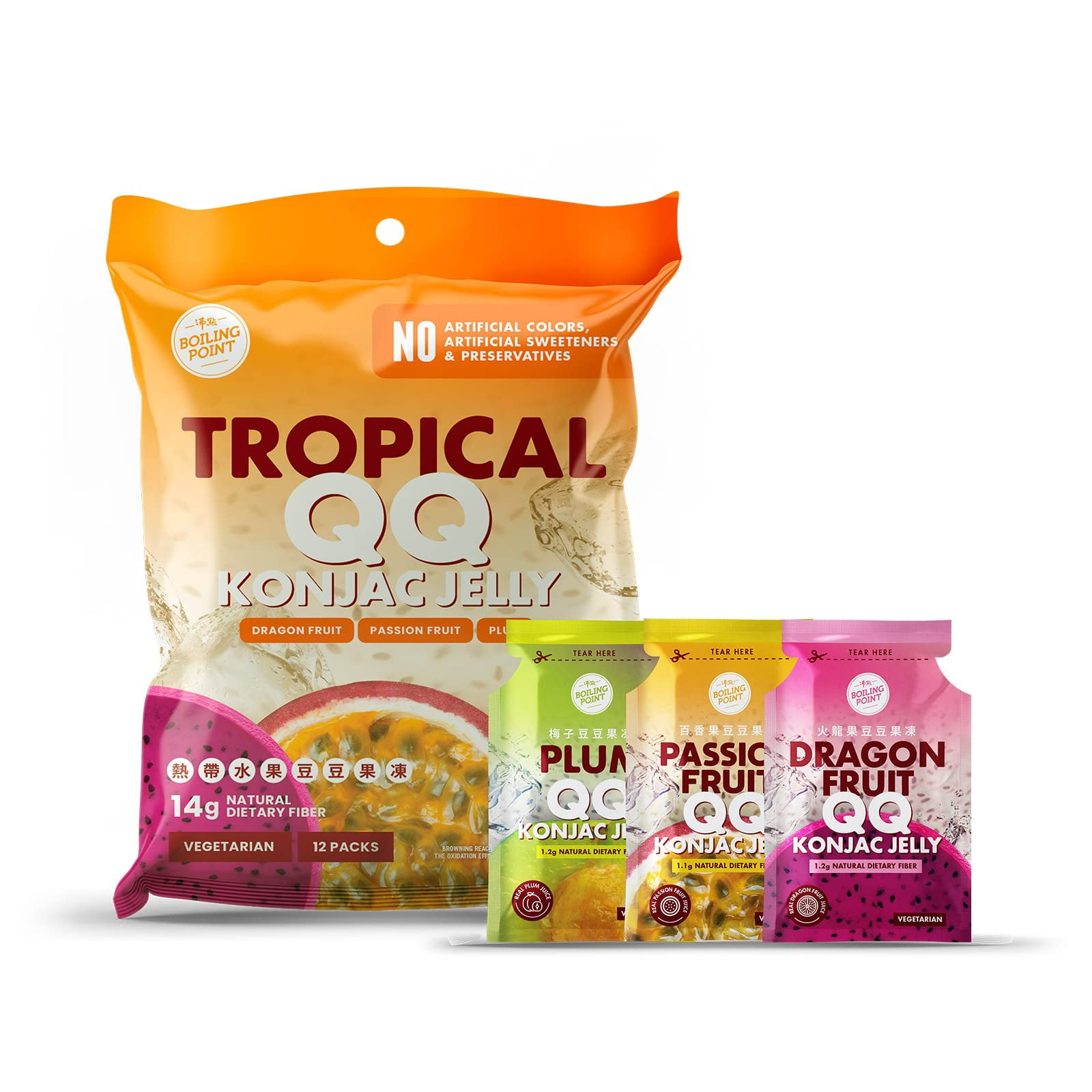 Boiling Point Jelly Fruit Konjac HYZ01 Jelly Tropical Tropical Fruit ...