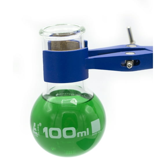 Boiling Round Bottom 100ml Wide Neck Flask, Beaded Rim Borosilicate Glass Eisco Labs