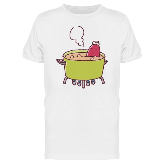 Boiling Sweet Potato Cartoon Tee Men's -Image by Shutterstock