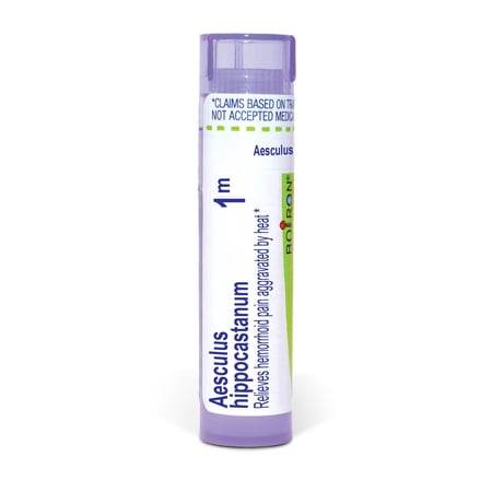 Boiron Aesculus Hippocastanum 1M, Homeopathic Medicine for Hemorrhoid Pain Aggravated By Heat, 80 Pellets