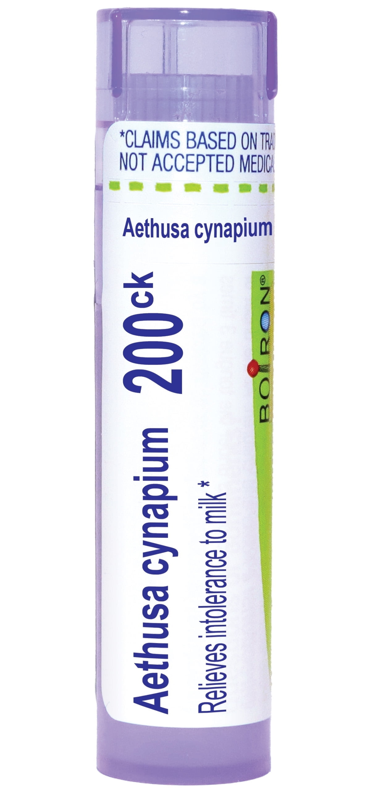 Boiron Aethusa Cynapium 200CK, Homeopathic Medicine for Intolerance To Milk, 80 Pellets