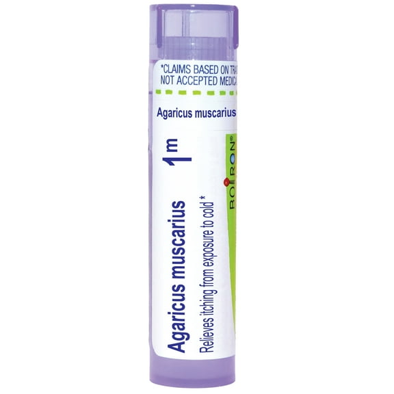Boiron Agaricus Muscarius 1M, Homeopathic Medicine for Itching From Exposure To Cold, 80 Pellets