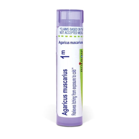 Boiron Agaricus Muscarius 1M, Homeopathic Medicine for Itching From Exposure To Cold, 80 Pellets