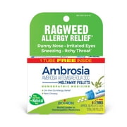 Boiron Ambrosia 30C Bonus Pack Ragweed Allergy Relief, Runny Nose, Irritated Eyes, Sneezing, Itchy Throat, 3 x 80 Pellets