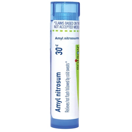 Boiron Amyl Nitrosum 30C, Homeopathic Medicine for Hot Flash Followed By Cold Sweats, 80 Pellets