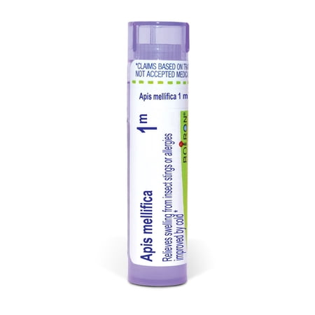 Boiron Apis Mellifica 1M, Homeopathic Medicine for Swelling From Insect Stings Or Allergies Improved By Cold, 80 Pellets