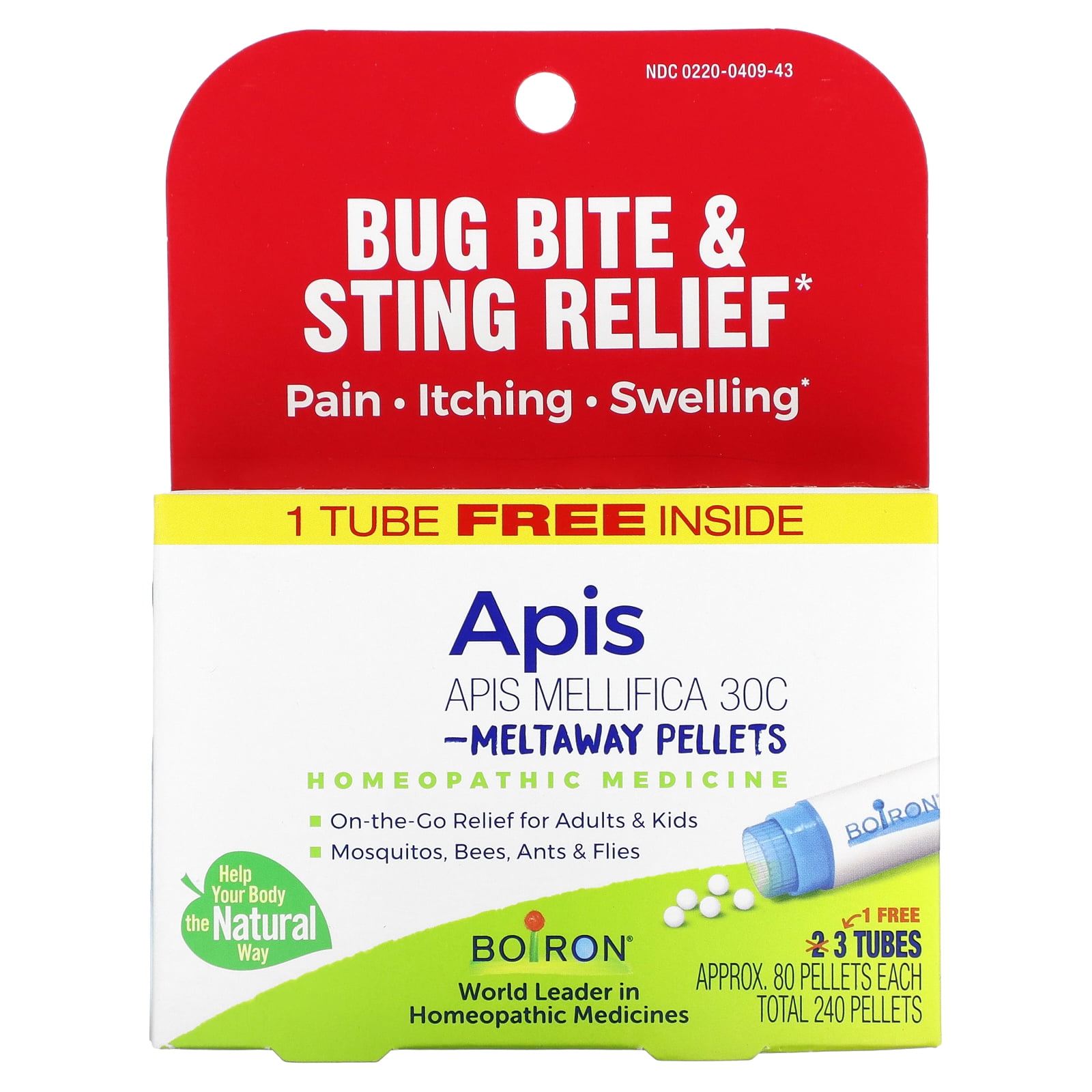 Boiron Apis Mellifica 30C, Homeopathic Bug Bite & Sting Relief