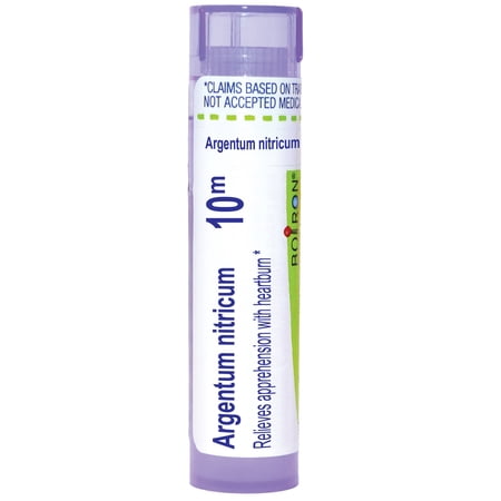 Boiron Argentum Nitricum 10M, Homeopathic Medicine for Apprehension With Heartburn, 80 Pellets