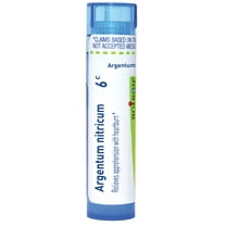 Boiron Argentum Nitricum 6C, Homeopathic Medicine for Apprehension With Heartburn, 80 Pellets