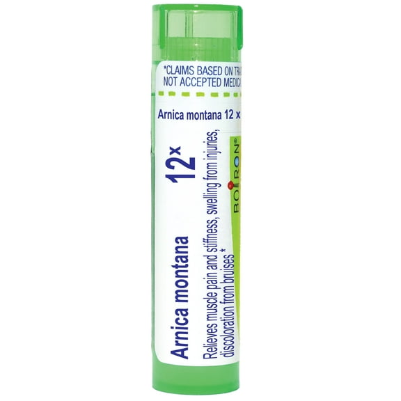 Boiron Arnica Montana 12X, Homeopathic Medicine for Muscle Pain, Stiffness, Swelling From Injuries, Bruises, 80 Pellets