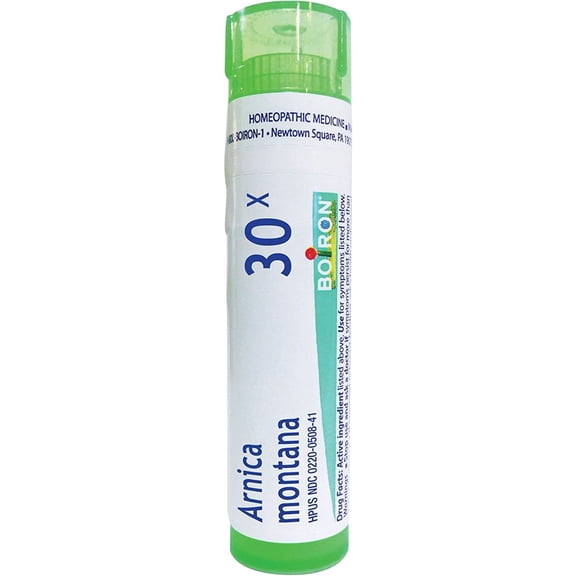 Boiron Arnica Montana 30X, 5 tubes, for Muscle Pain, Stiffness, Swelling from Injuries & Bruises