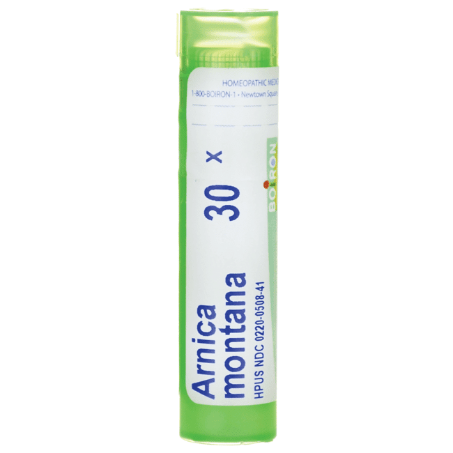 Boiron Arnica Montana 30X, Homeopathic Medicine for Muscle Pain, Stiffness, Swelling From Injuries, Bruises, 80 Pellets