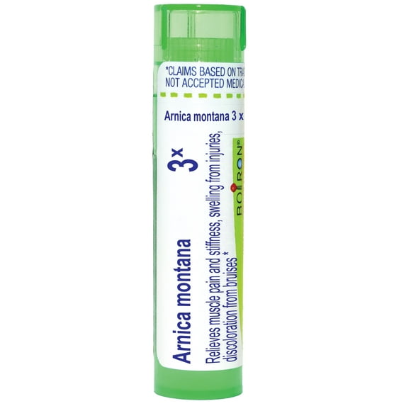 Boiron Arnica Montana 3X, Homeopathic Medicine for Muscle Pain, Stiffness, Swelling From Injuries, Bruises, 80 Pellets