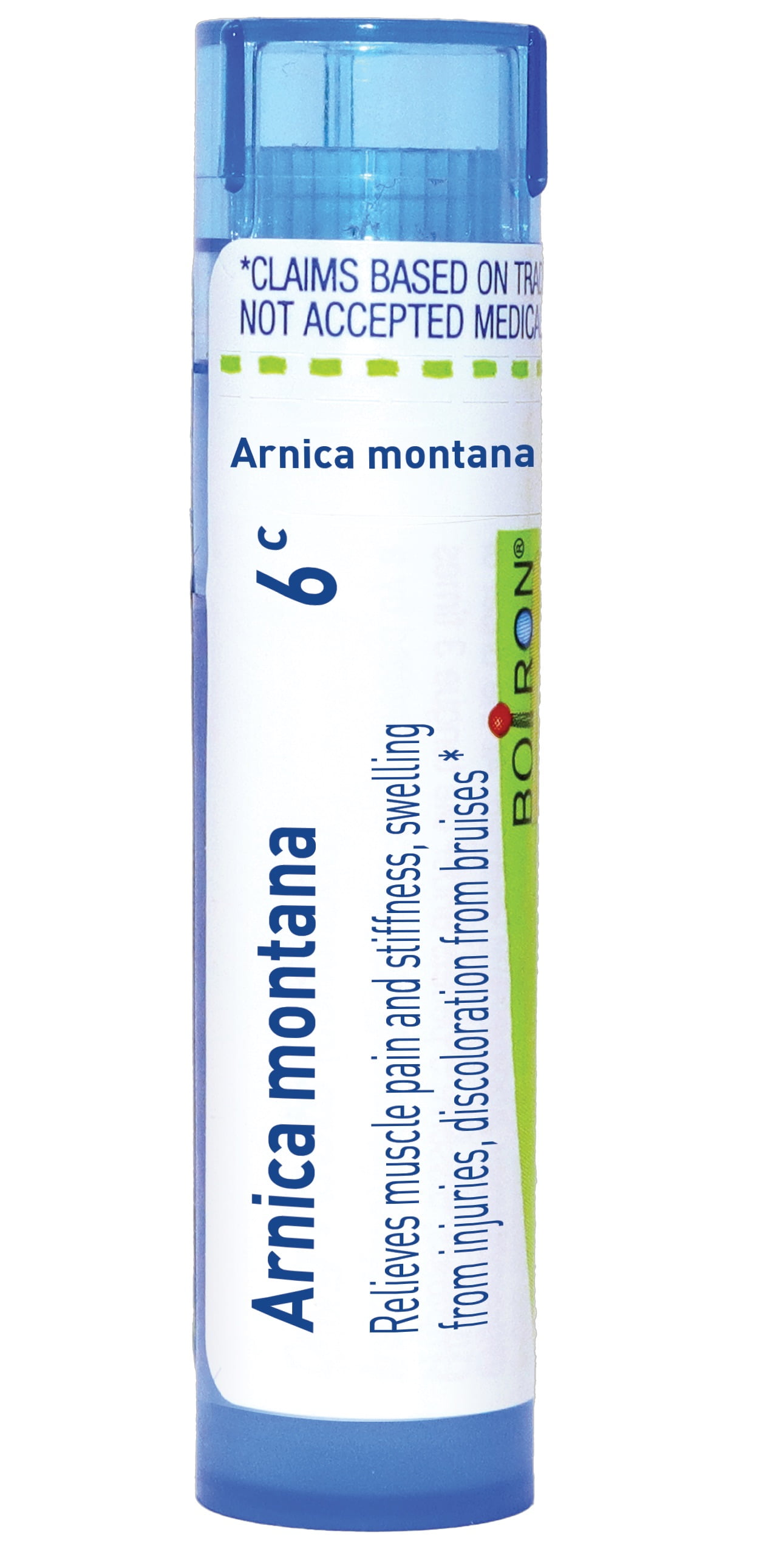 Boiron Arnica montana 6C, Homeopathic Medicine for Muscle Pain, Stiffness, Swelling From Injuries, Bruises, 80 Pellets