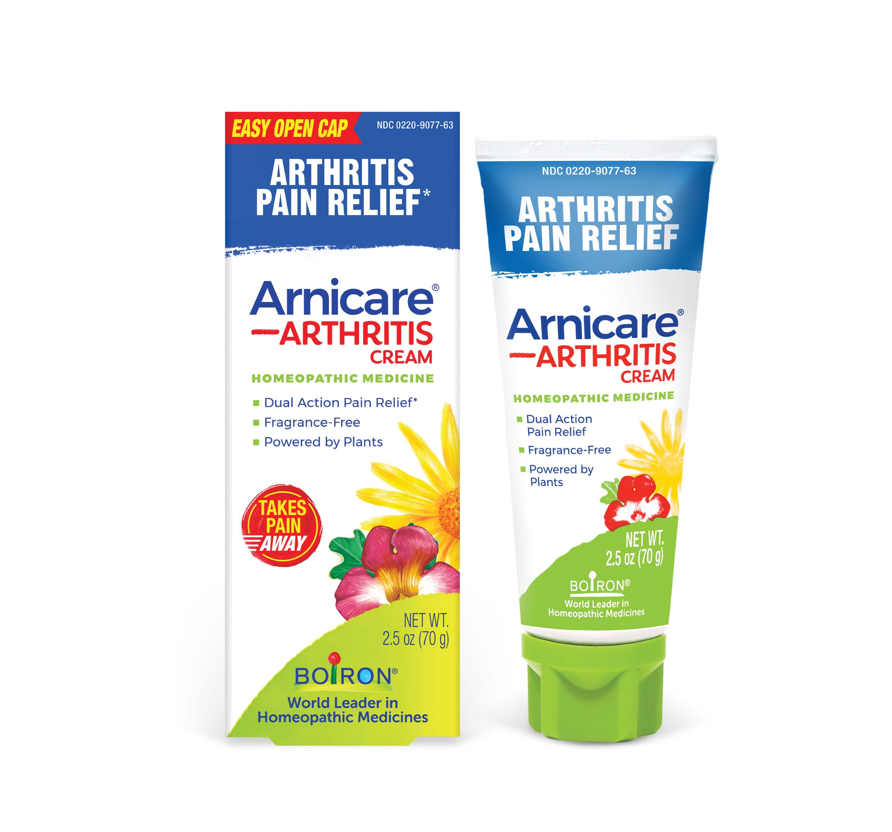 Boiron Arnicare Arthritis Cream with Devil's Claw for Arthritis Pain Relief of Joints, Muscles, Hands or Wrists, Elbow, & Knees, 2.5 oz