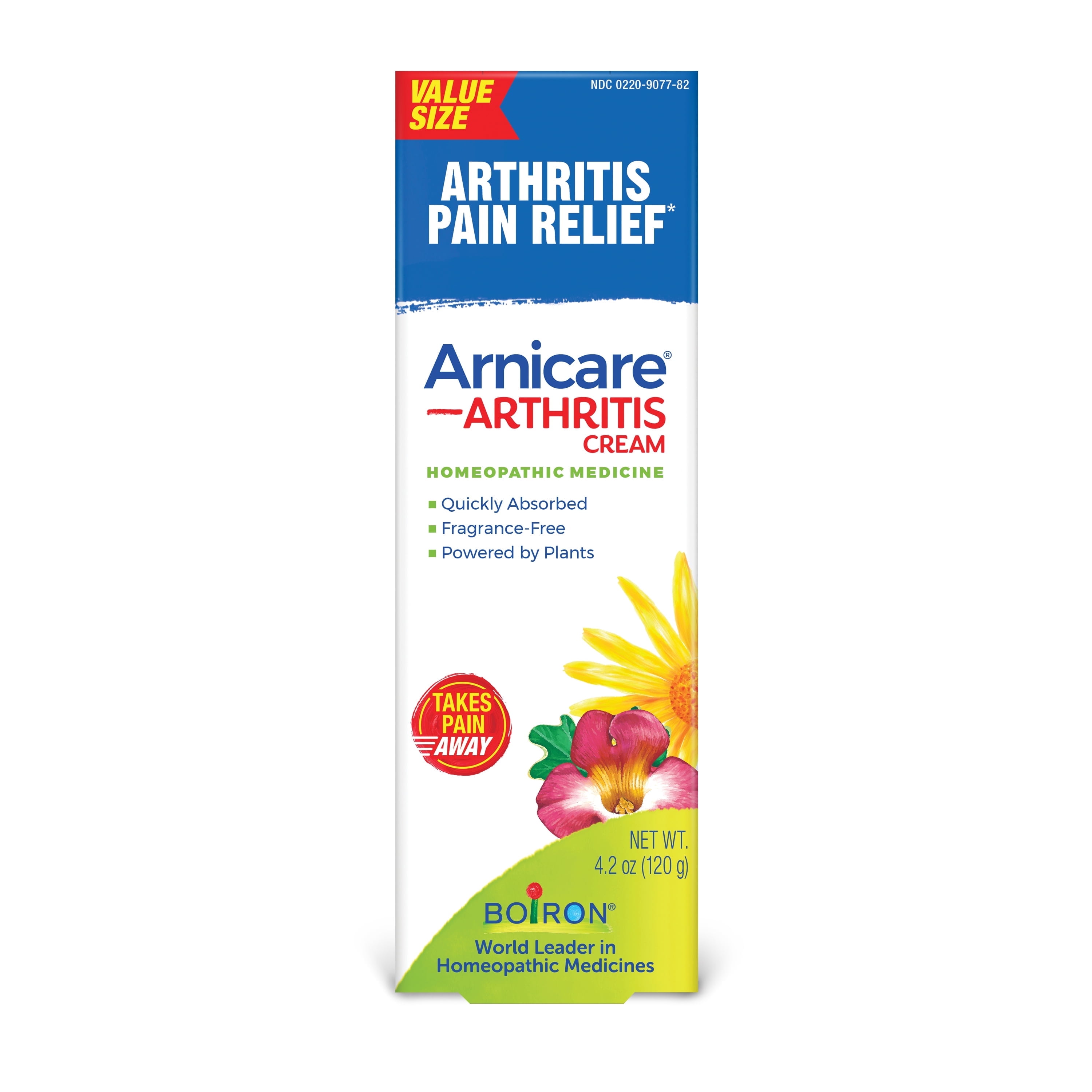 Boiron Arnicare Arthritis Cream with Devil's Claw for Arthritis Pain Relief of Joints, Muscles, Hands or Wrists, Elbow, & Knees, 4.2 oz