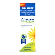 Boiron Arnicare Cream, Homeopathic Medicine for Pain Relief, Muscle Pain & Stiffness, Swelling from Injuries, Bruises, 4.2 oz