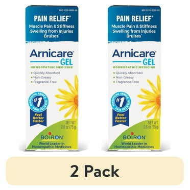 (2 pack) Boiron Arnicare Gel Soothing Relief of Joint Pain, Muscle Pain, Muscle Soreness, and Bruises, 2.6 oz