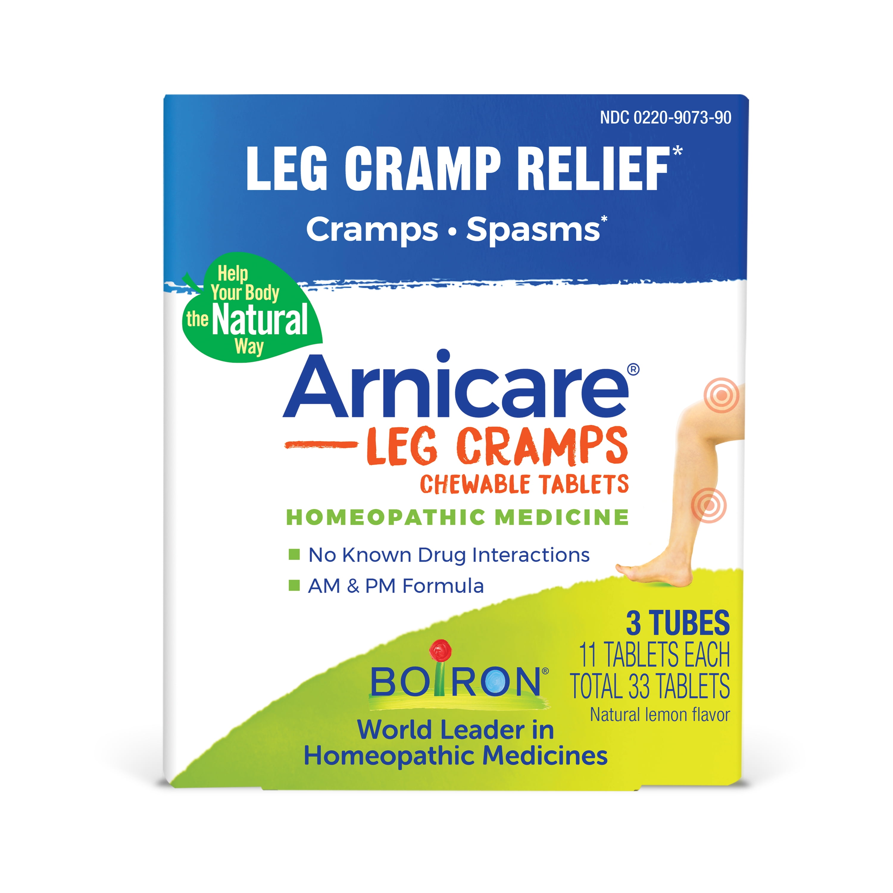 Boiron Arnicare OTC Leg Cramps Relief, Homeopathic Medicine, 33 Tablets