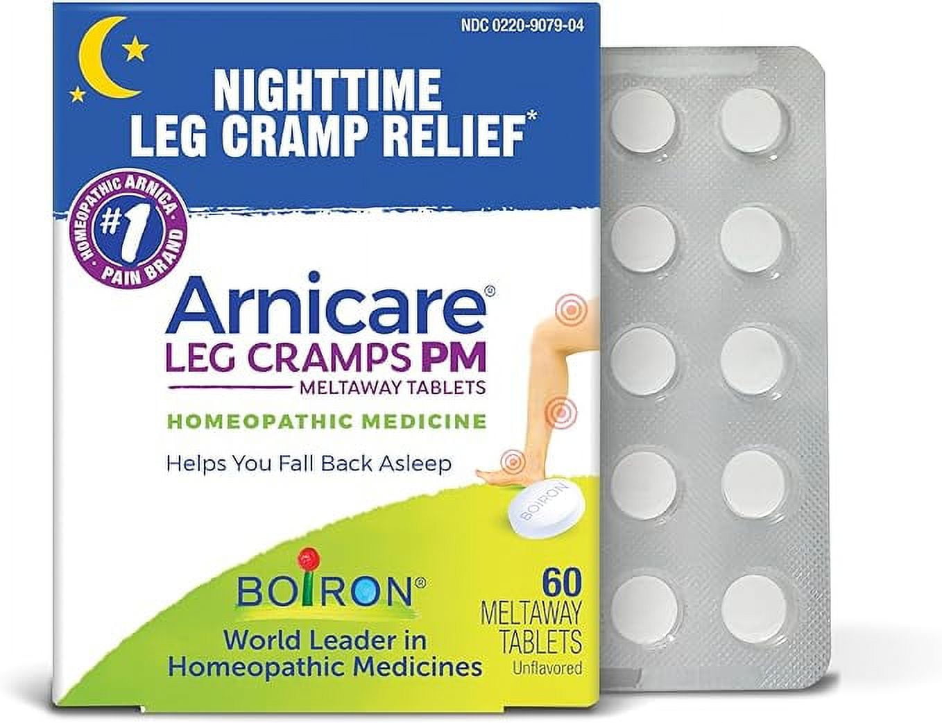 Boiron Arnicare Leg Cramps PM for Nighttime Relief from Cramping and