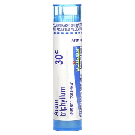 Boiron Arum Triphyllum 30C, Homeopathic Medicine for Hoarseness With Broken Voice, 80 Pellets