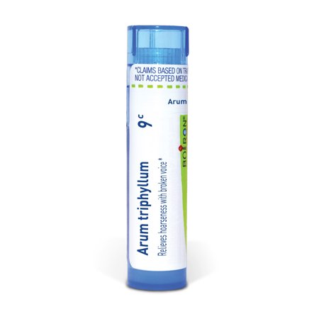Boiron Arum Triphyllum 9C, Homeopathic Medicine for Hoarseness With Broken Voice, 80 Pellets