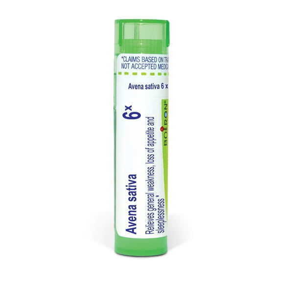 Boiron Avena Sativa 6X, Homeopathic Medicine for General Weakness, Loss Of Appetite And Sleeplessness, 80 Pellets