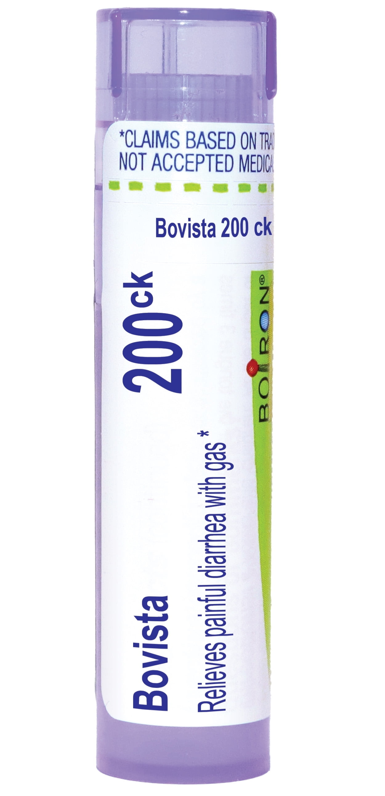 Boiron Bovista 200CK, Homeopathic Medicine for Painful Diarrhea With Gas, 80 Pellets